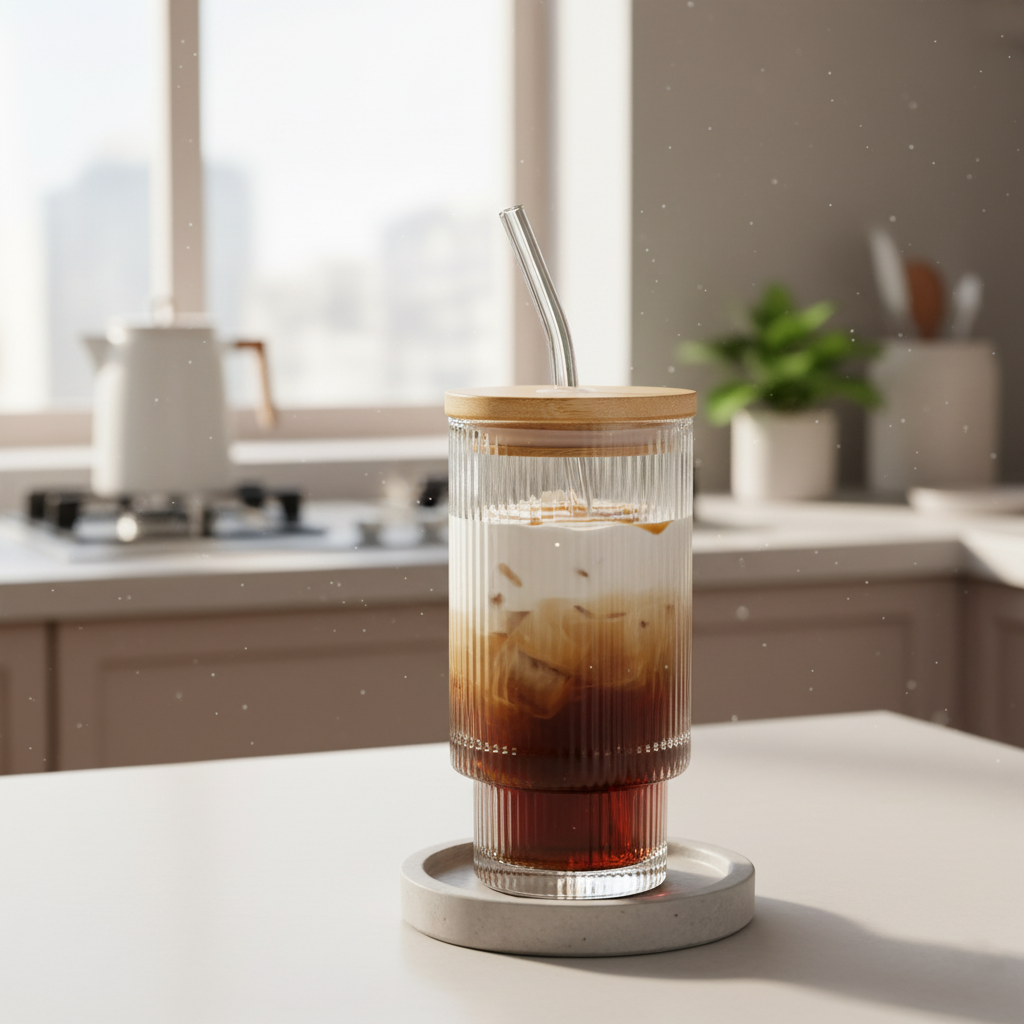 כוס זכוכית BAMBOO SIP