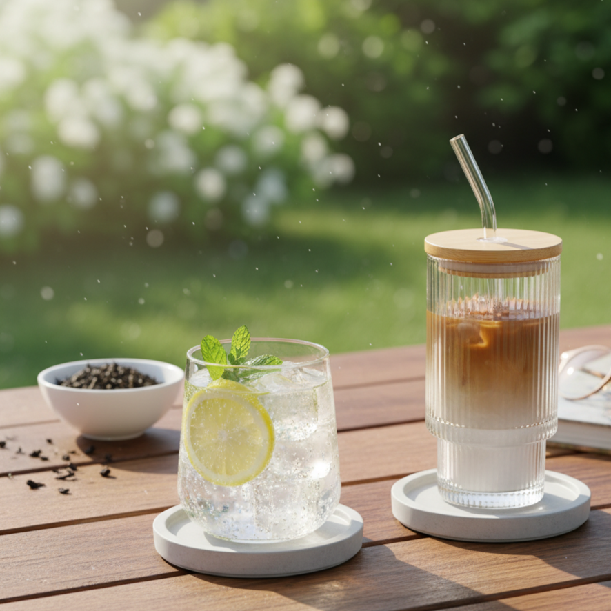 כוס זכוכית BAMBOO SIP