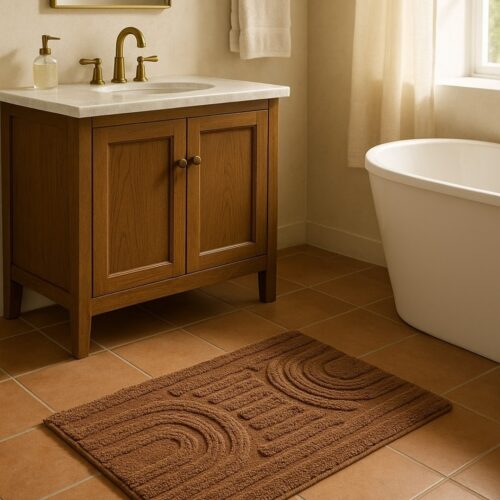 שטיחון אמבטיה Rainbow - חום