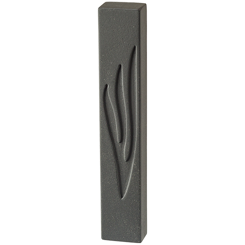 בית מזוזה שחור רחב Cement