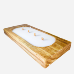 נר ריחני בגזע עץ עם רגליים BOAT