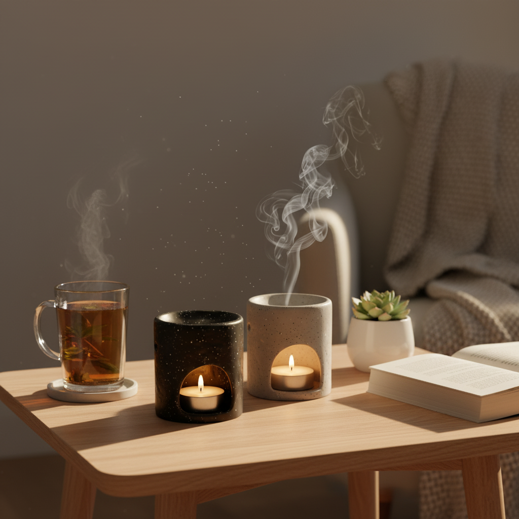 סט מבער ושמן ארומטי - ניחוח/צבע לבחירה