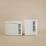 סט מעוצב לאמבטיה BALANCE DUO לבן