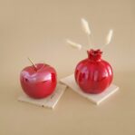סט תפוח ורימון מקרמיקה אדומה RUBY