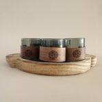 סט כוסות עם חבק + מגש עץ ACACIA ROUND