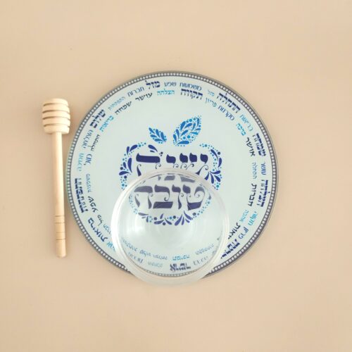 סט זכוכית ראש השנה BLESSINGS