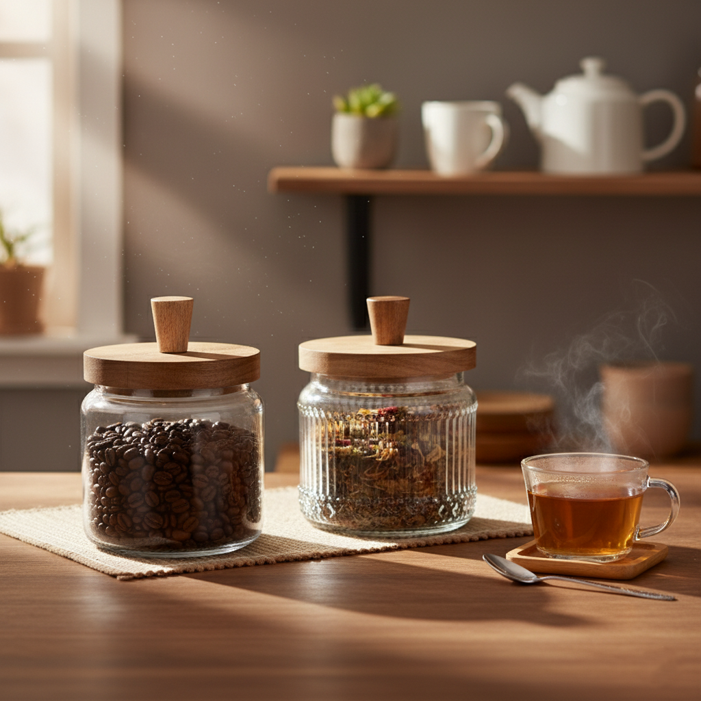 צנצנת זכוכית דגם PURE צנצנת זכוכית דגם PURE