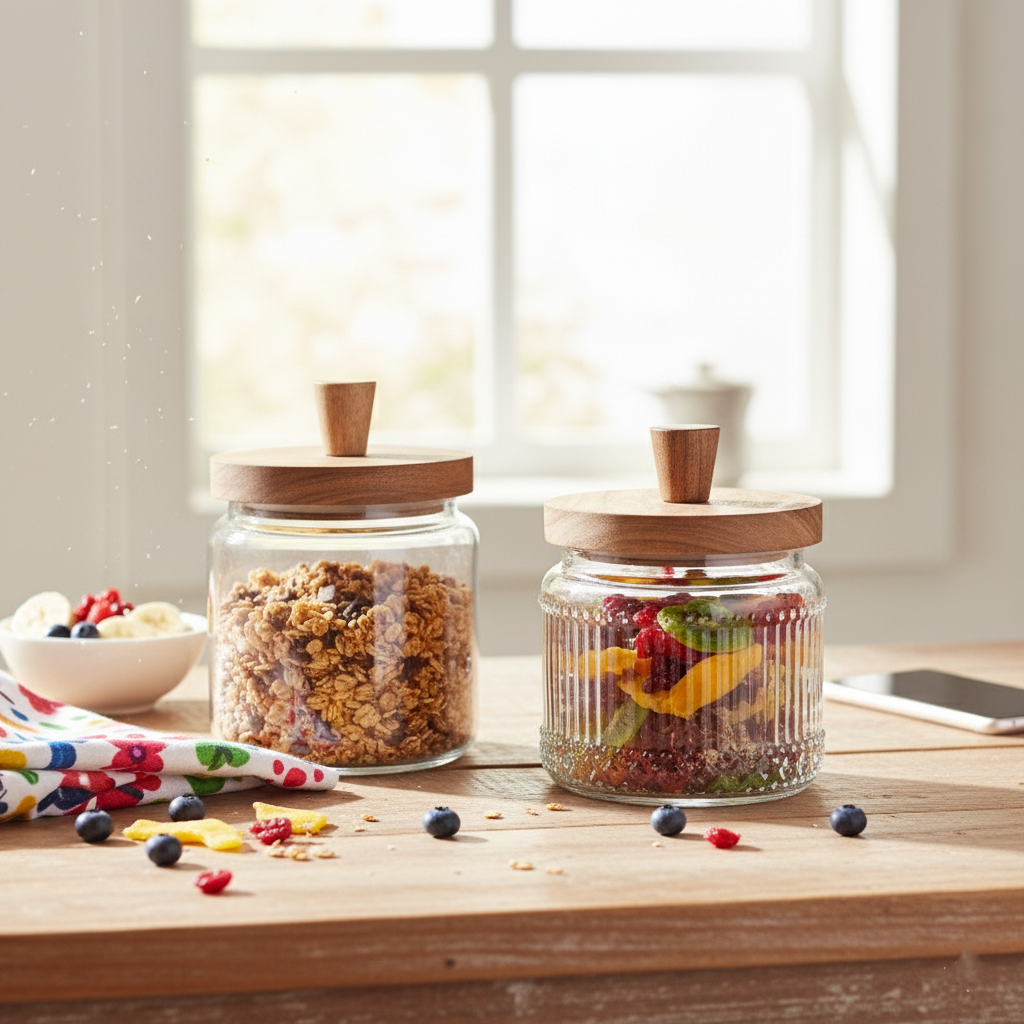 צנצנת זכוכית דגם PURE צנצנת זכוכית דגם PURE